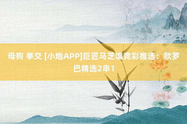 母狗 拳交 [小炮APP]巨匠马芝壤竞彩推选：欧罗巴精选2串1